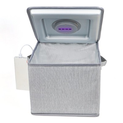 Portable LED UVC Light Home Use Ozone Sterilization Box LED UV Underwear Disinfection Bag for Baby Bottle Beauty Tools